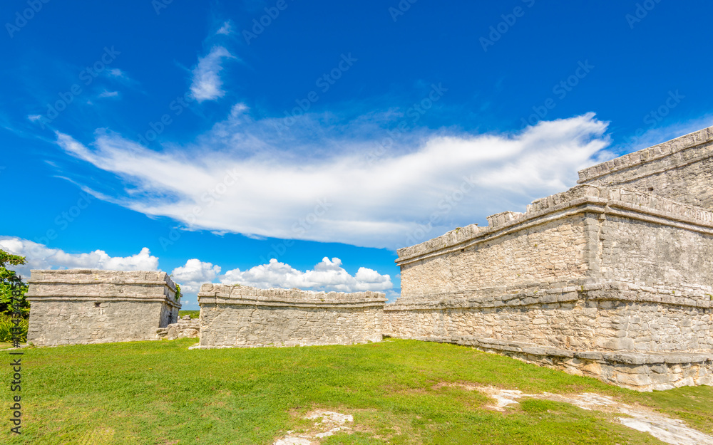 Mayan Ruins of Tulum. Tulum Archaeological Site. Mexico. Mayan Ruins of Tulum. Tulum Archaeological Site. Mexico.