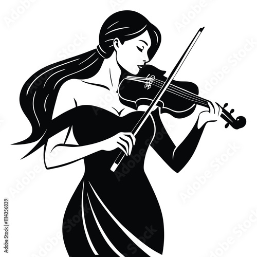 woman playing violin