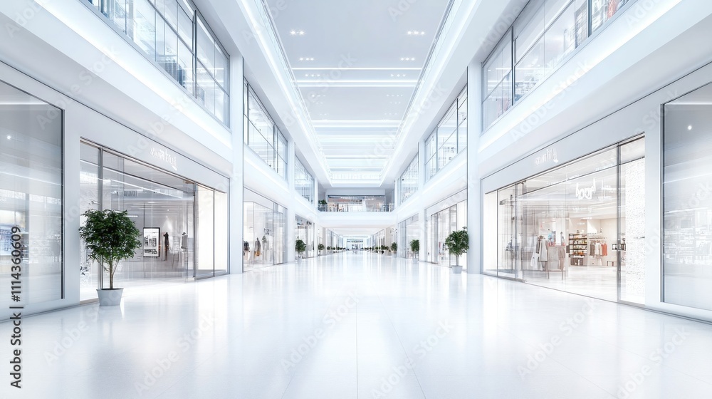 Obraz premium Modern Shopping Mall Interior