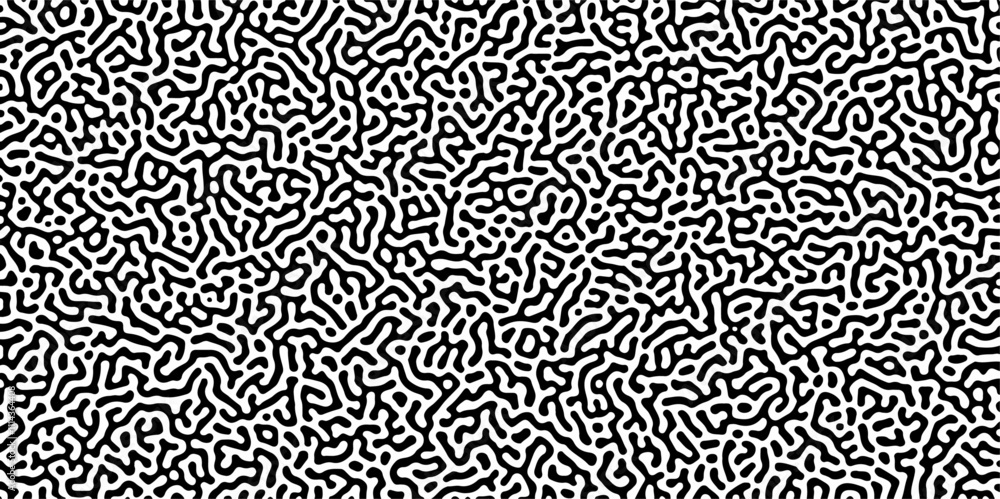 Abstract truing organic wallpaper Turing reaction diffusion monochrome seamless pattern with chaotic motion. Generative algorithm psychedelic background. Reaction-diffusion or truing pattern formation Abstract truing organic wallpaper Turing reaction diffusion monochrome seamless pattern with chaotic motion. Generative algorithm psychedelic background. Reaction-diffusion or truing pattern formation