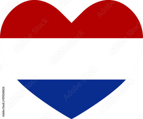 heart shaped icon Nederland flag illustrator national of vector