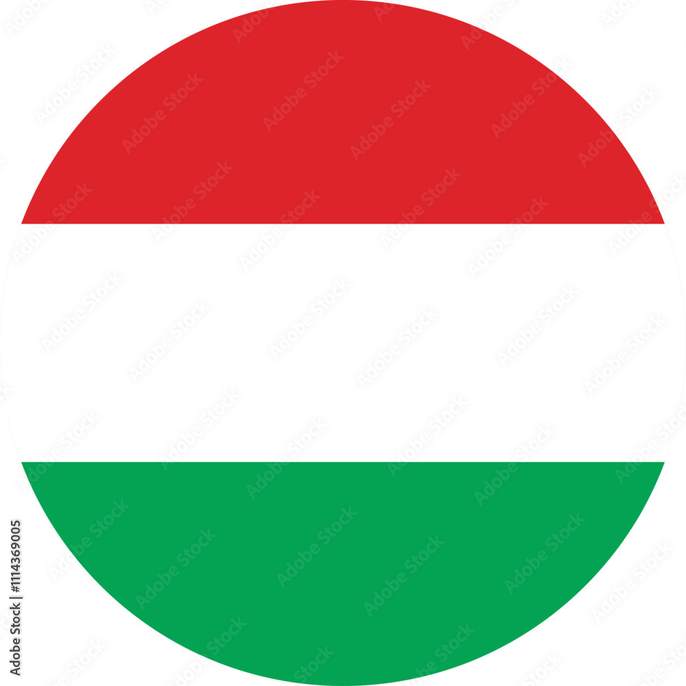 round Hungary flag illustrator national of vector round Hungary flag illustrator national of vector
