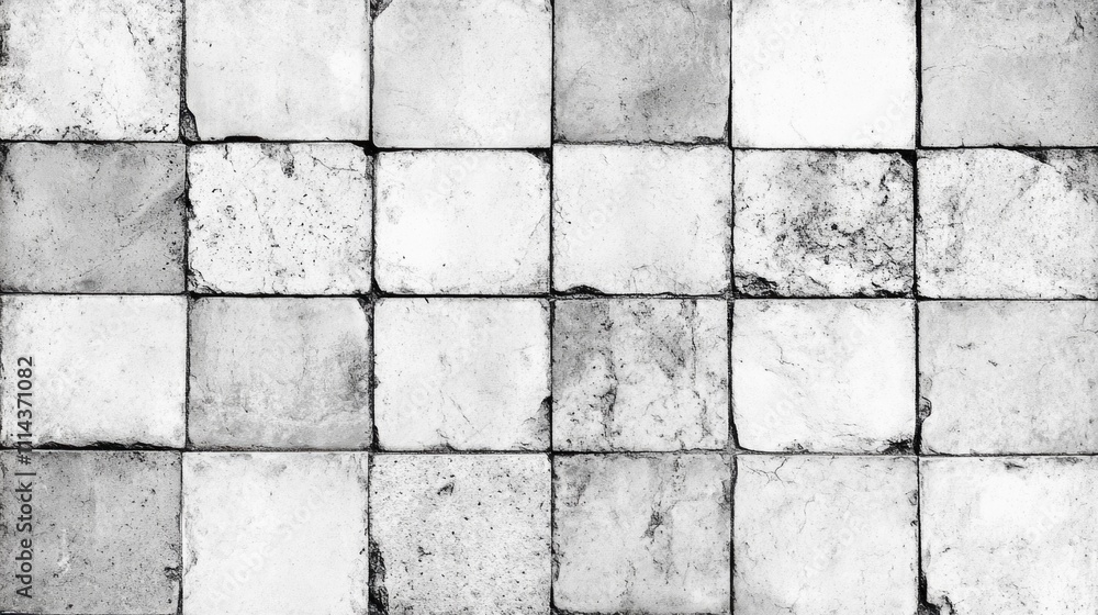 Naklejka premium Tiled Wall