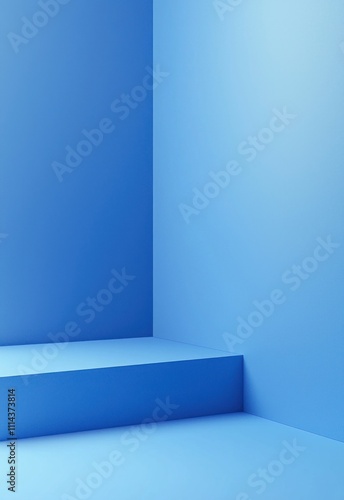 Wallpaper Mural A clean and crisp simple blue background with a light gradient from light to medium blue. Torontodigital.ca