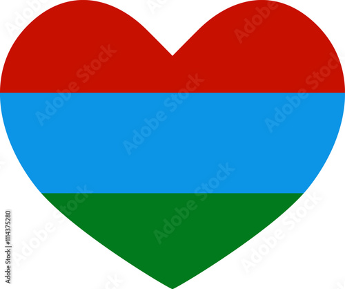 Free Download heart shaped icon Republic of Karelia flag illustrator national of vector - GFXLoad