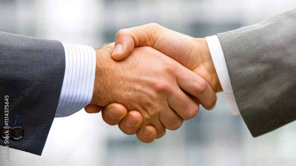 close up photograph of two confident business professionals shaking hands, symbolizing partnership and agreement close up photograph of two confident business professionals shaking hands, symbolizing partnership and agreement