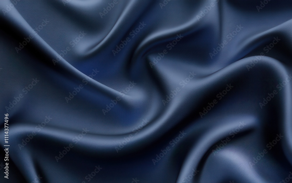 Fototapeta premium A close-up of a navy grey leather texture, with a soft grainy pattern, captured with soft lighting. 