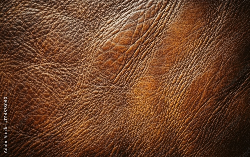 A close-up shot of a detailed brown leather texture, reminiscent of crocodile or tiger skin, perfect for use as a background in design work. A close-up shot of a detailed brown leather texture, reminiscent of crocodile or tiger skin, perfect for use as a background in design work.