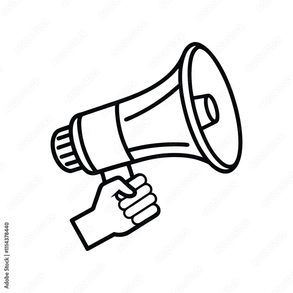 megaphone isolated on white background megaphone isolated on white background