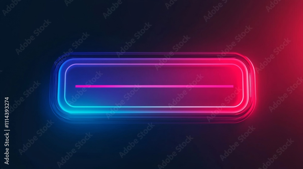A glowing, rectangular neon banner in blue and pink against a dark background, suitable for various digital applications. A glowing, rectangular neon banner in blue and pink against a dark background, suitable for various digital applications.