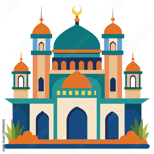 Wallpaper Mural Islamic mosque vector design. Torontodigital.ca