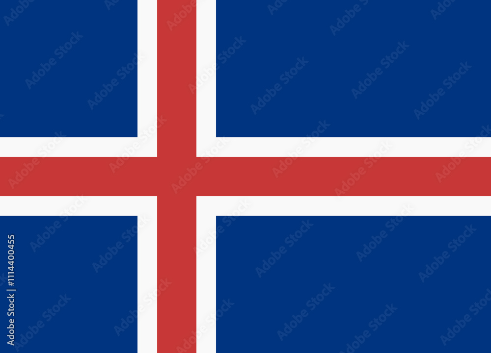 Fototapeta premium Iceland flag