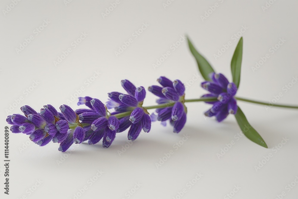 A close-up shot of a vibrant purple flower sitting on a white surface A close-up shot of a vibrant purple flower sitting on a white surface
