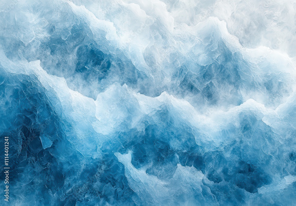 Serene Abstract Waves of Ocean Water Texture with Light Blue and White Tones, Perfect for Nature and Background Designs in Print or Digital Media Serene Abstract Waves of Ocean Water Texture with Light Blue and White Tones, Perfect for Nature and Background Designs in Print or Digital Media