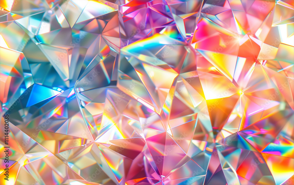 Colorful holographic crystal texture background Colorful holographic crystal texture background