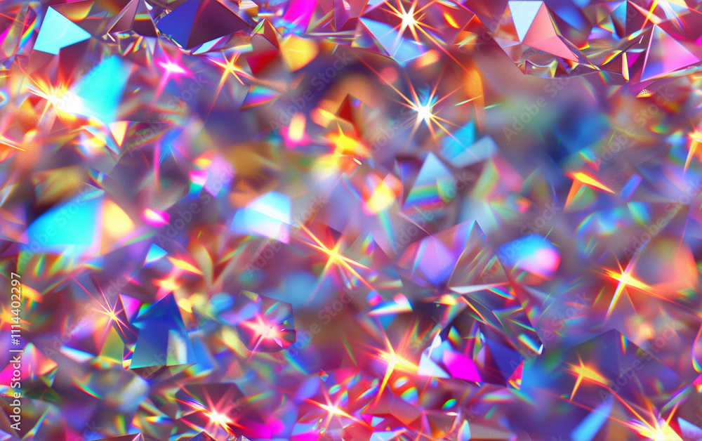 Colorful holographic crystal texture background Colorful holographic crystal texture background
