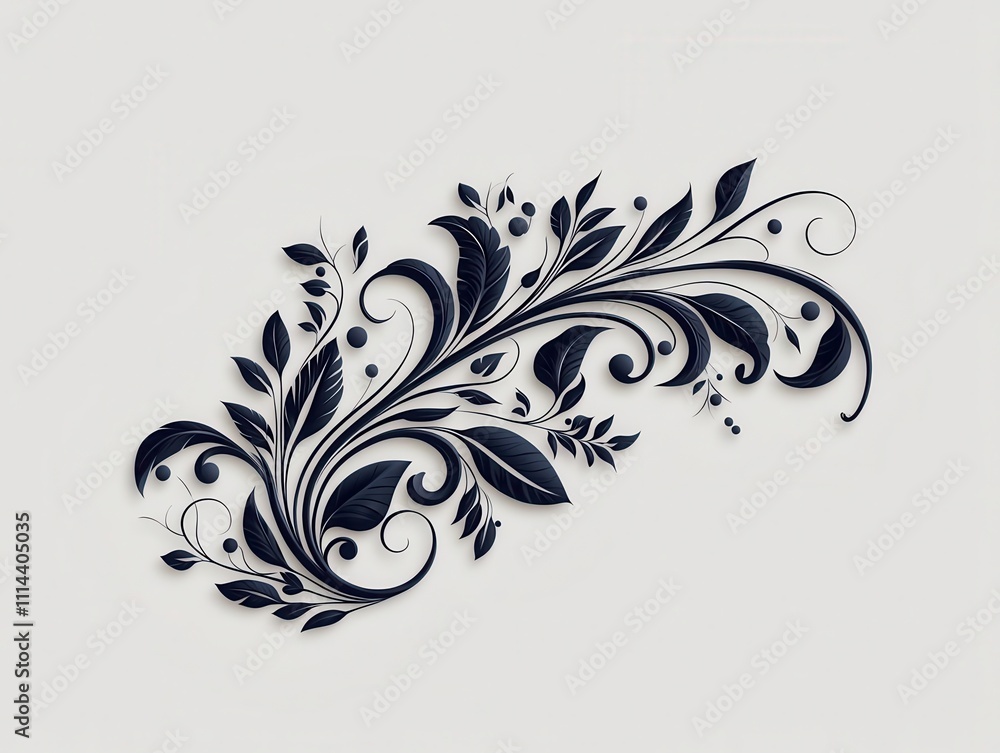 Ornamental tattoo featuring a mix of Victorianinspired designs, isolated for elegance Ornamental tattoo featuring a mix of Victorianinspired designs, isolated for elegance