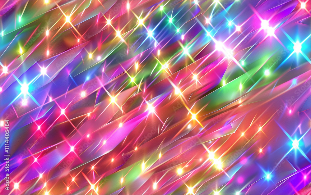 Fototapeta premium Colorful holographic crystal texture background