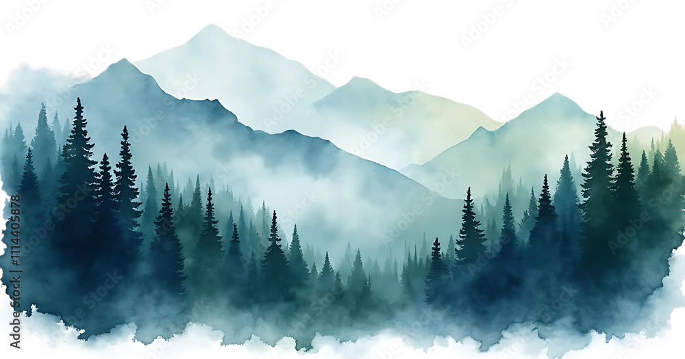 Fototapeta premium Mountain forest