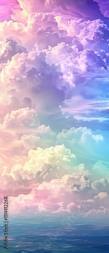 Heavenly Hues beautiful background. photo