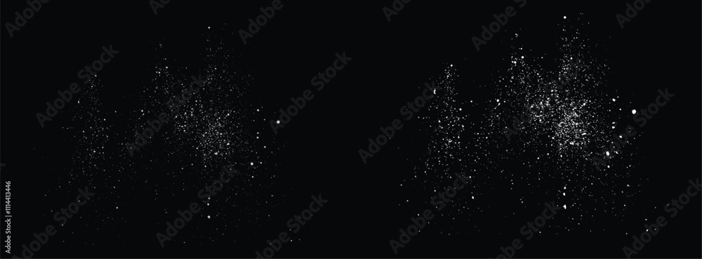 Obraz premium White snow snowflakes falling background