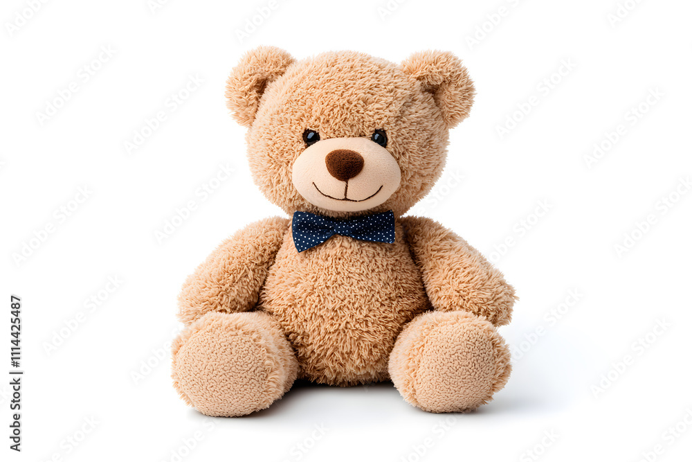 Fototapeta premium Teddy bear toy, isolated on white background