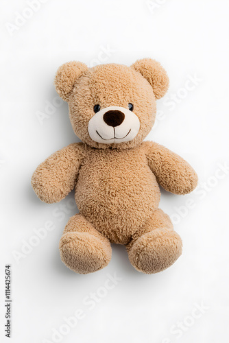 Teddy bear toy, isolated on white background
