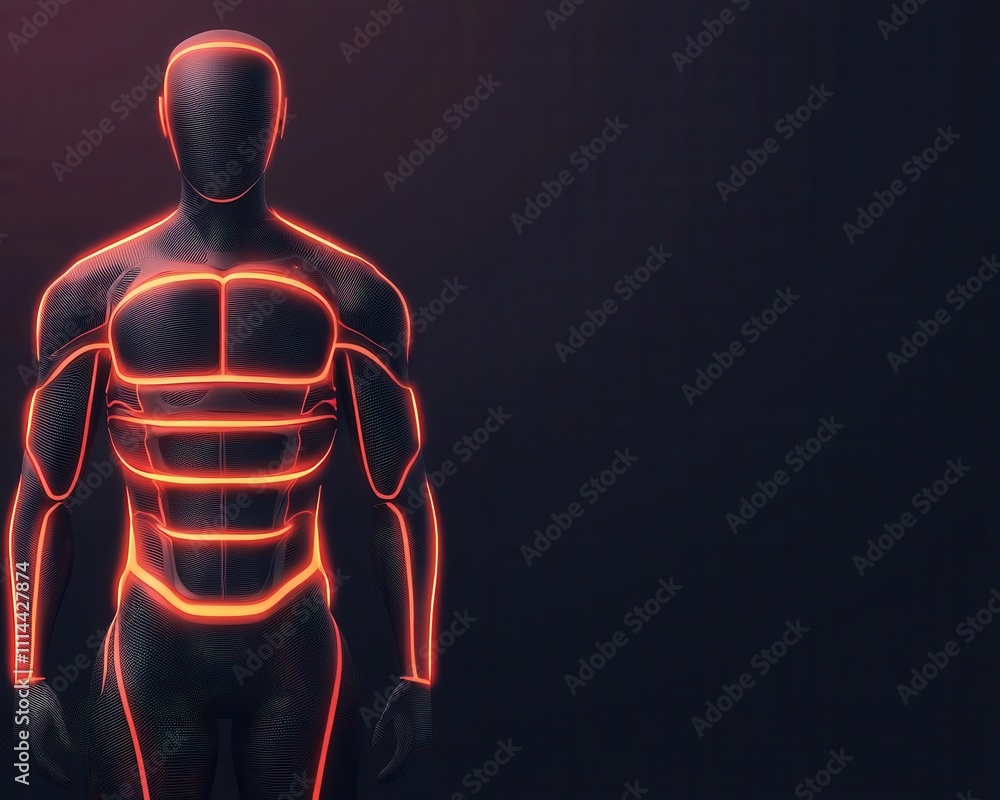 Wearable technology integrated with glowing smart tattoos, futuristic skin interface monitoring body vitals Wearable technology integrated with glowing smart tattoos, futuristic skin interface monitoring body vitals