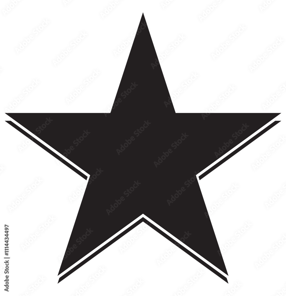 Obraz premium black star icon design eps 10