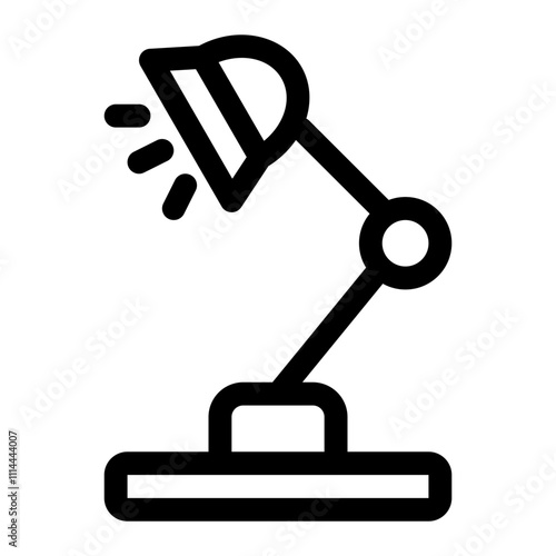 Desk lamp icon
