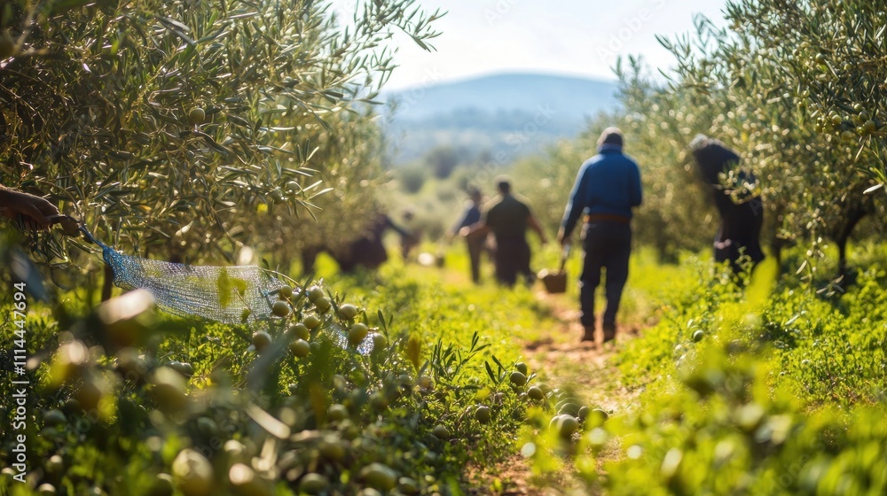 Olive Harvest in the Italian Countryside Olive Harvest in the Italian Countryside