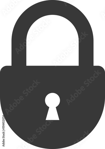 close padlock icon. locked lock on transparent background. Security symbol for your web site design, logo, app. safety protection