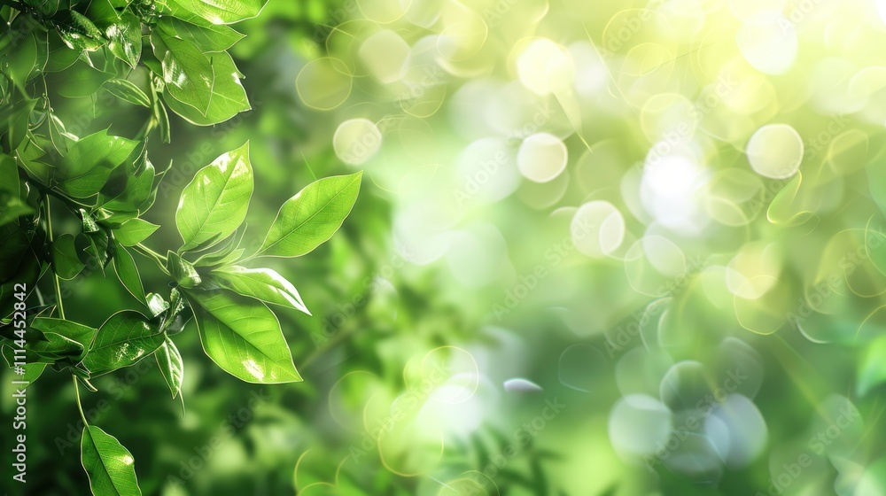 Green Leaves and Sunlight Bokeh Green Leaves and Sunlight Bokeh