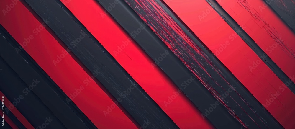 Obraz premium Abstract Red and Black Diagonal Stripes Background