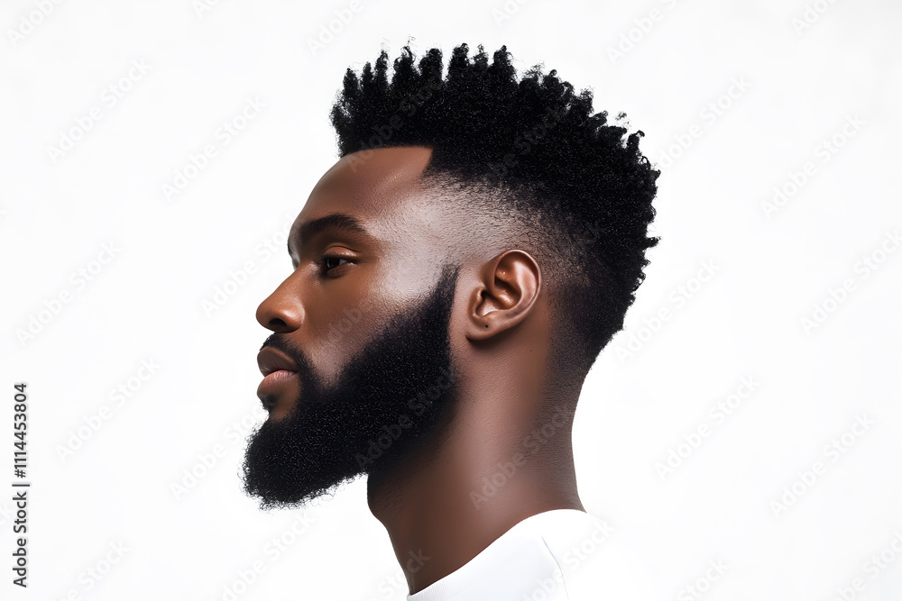 Handsome man studio portrait, isolated on white background Handsome man studio portrait, isolated on white background