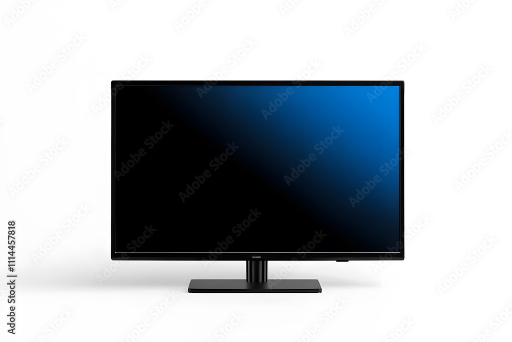 front view LCD tv isolated on white background, mock up front view LCD tv isolated on white background, mock up