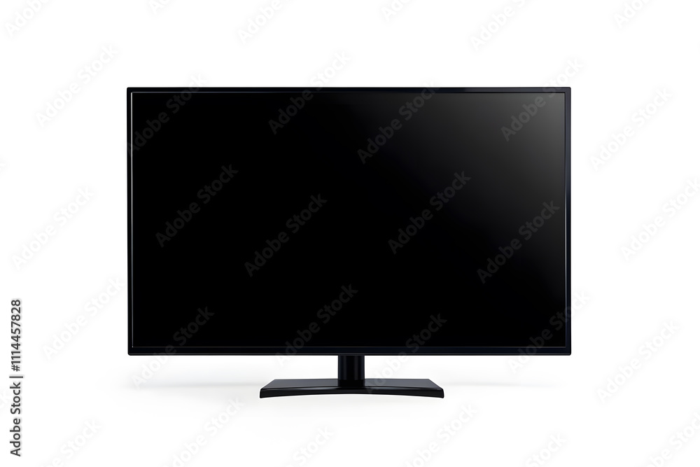 front view LCD tv isolated on white background, mock up front view LCD tv isolated on white background, mock up