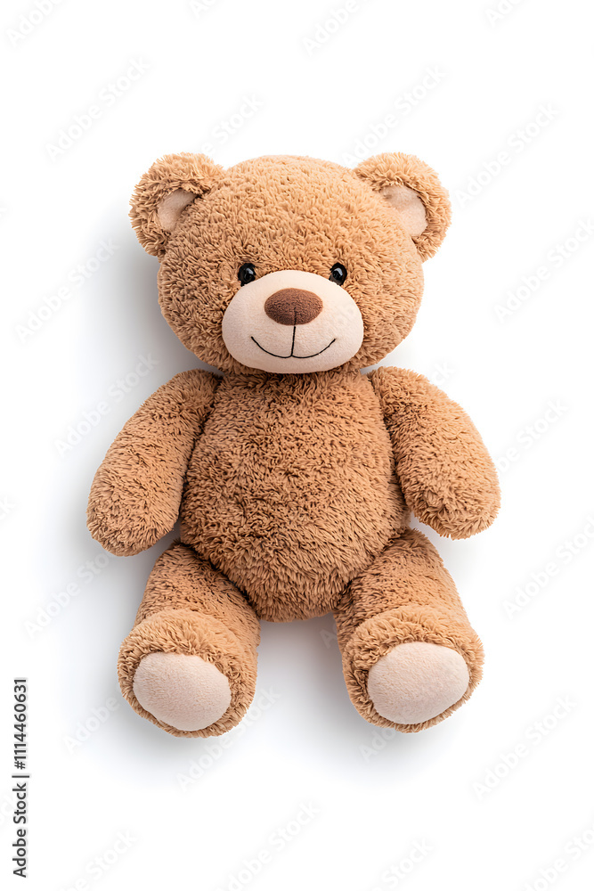 Fototapeta premium Teddy bear toy, isolated on white background