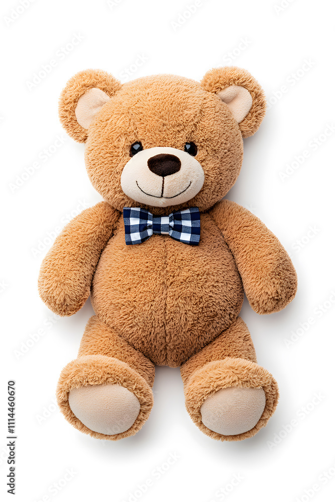 Obraz premium Teddy bear toy, isolated on white background