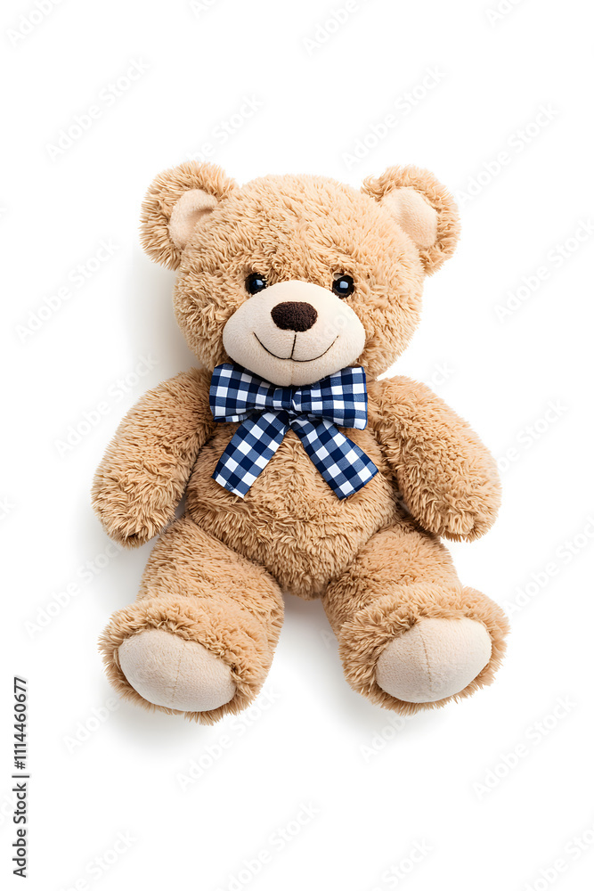 Obraz premium Teddy bear toy, isolated on white background