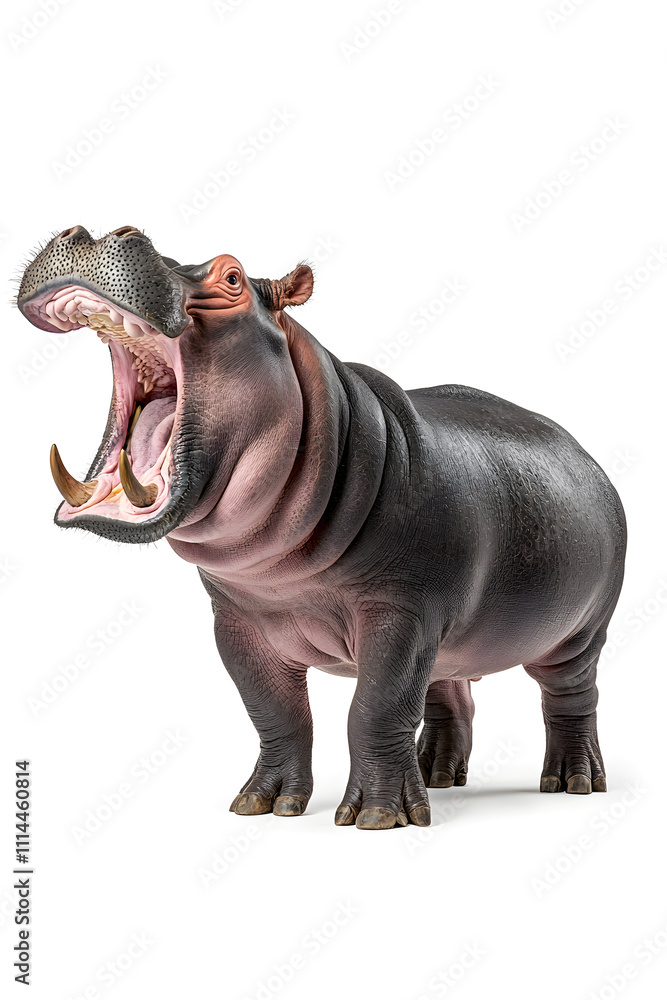Hippopotamus isolated on white Hippopotamus isolated on white
