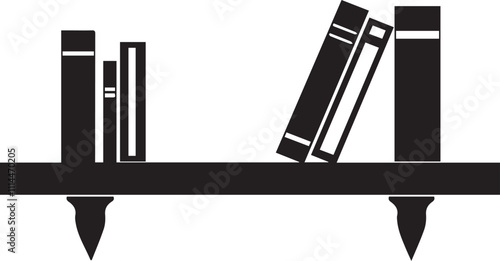 Books silhouette reading book