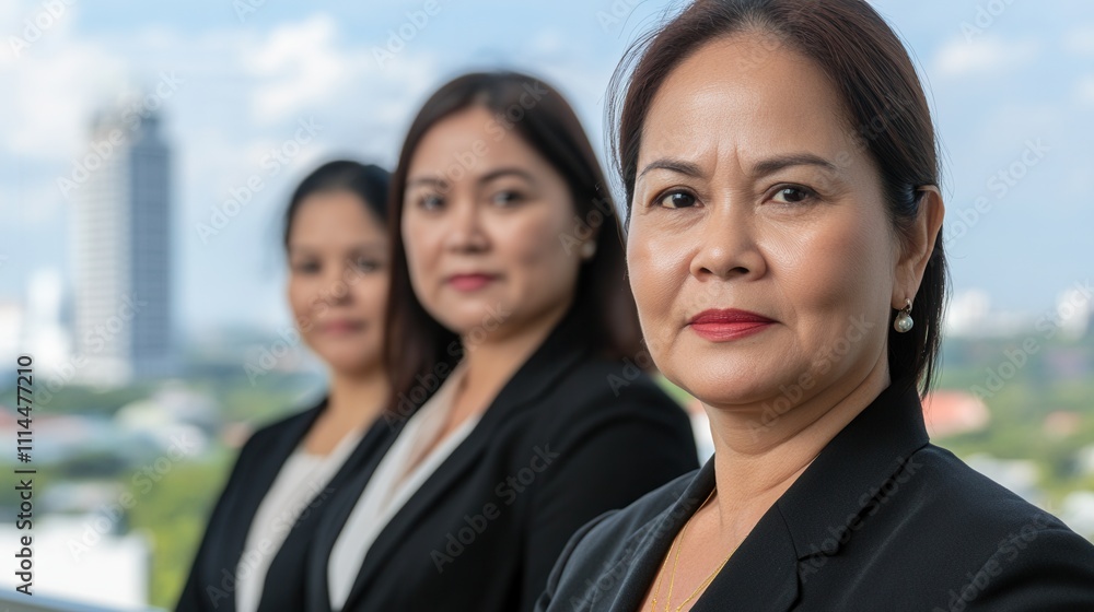 Professional Businesswomen in a Modern Office Setting Professional Businesswomen in a Modern Office Setting