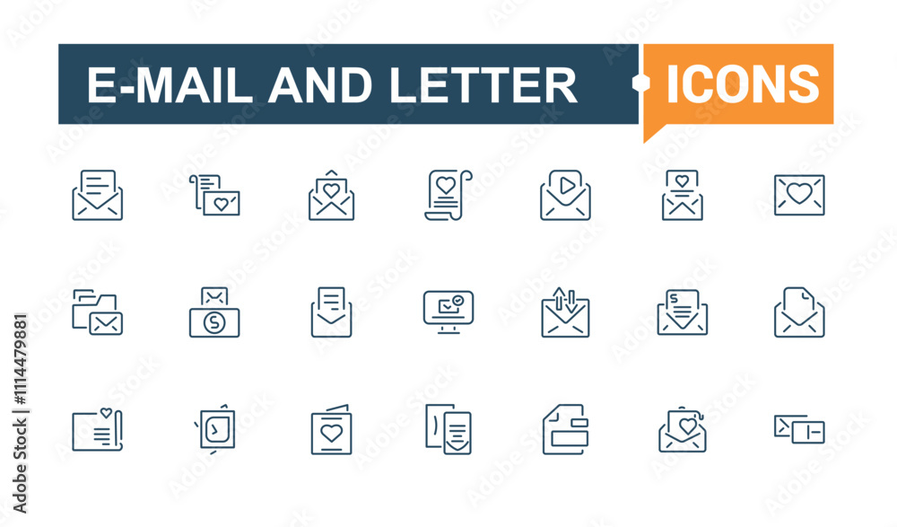 E-Mail And Letter thin line icon set. Related to editable, mail, technology, e-mail, isolated, magnifying glass and more. Isolated icons design. Editable vector stroke. E-Mail And Letter thin line icon set. Related to editable, mail, technology, e-mail, isolated, magnifying glass and more. Isolated icons design. Editable vector stroke.