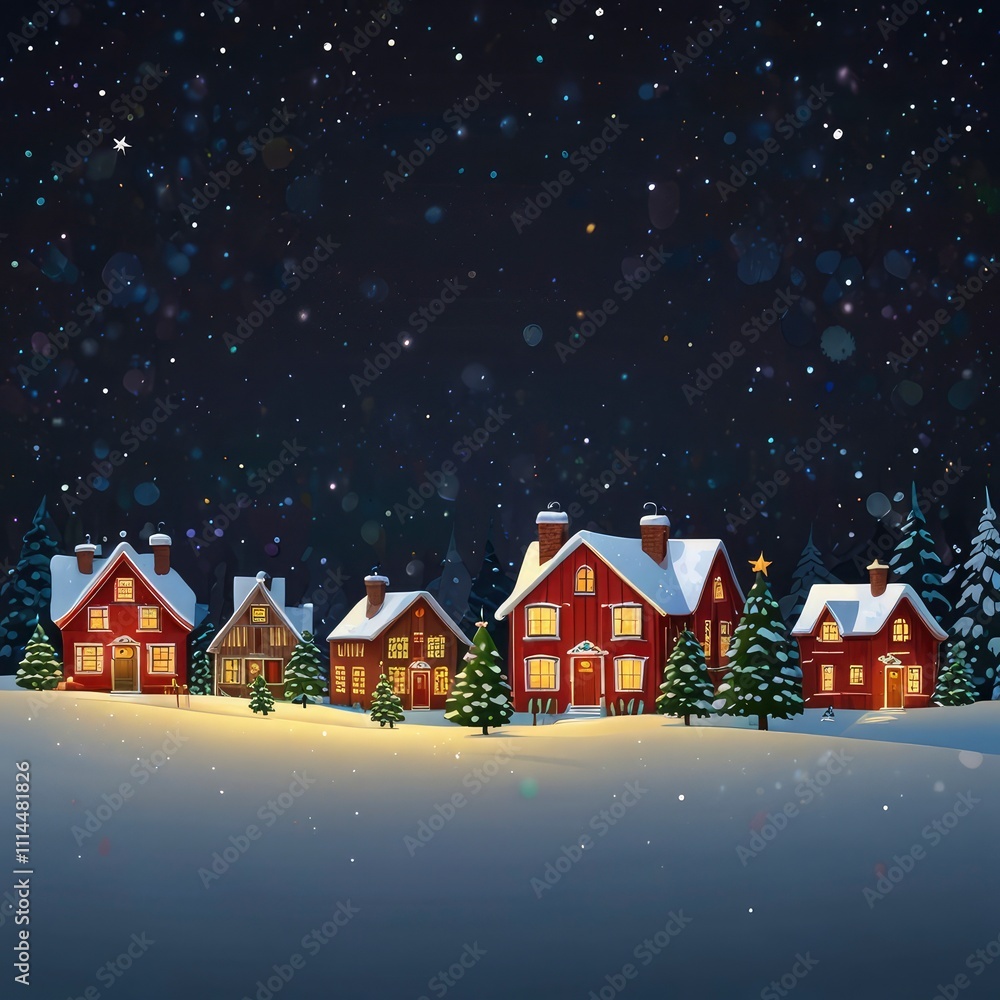 Fototapeta premium Christmas tree in the night