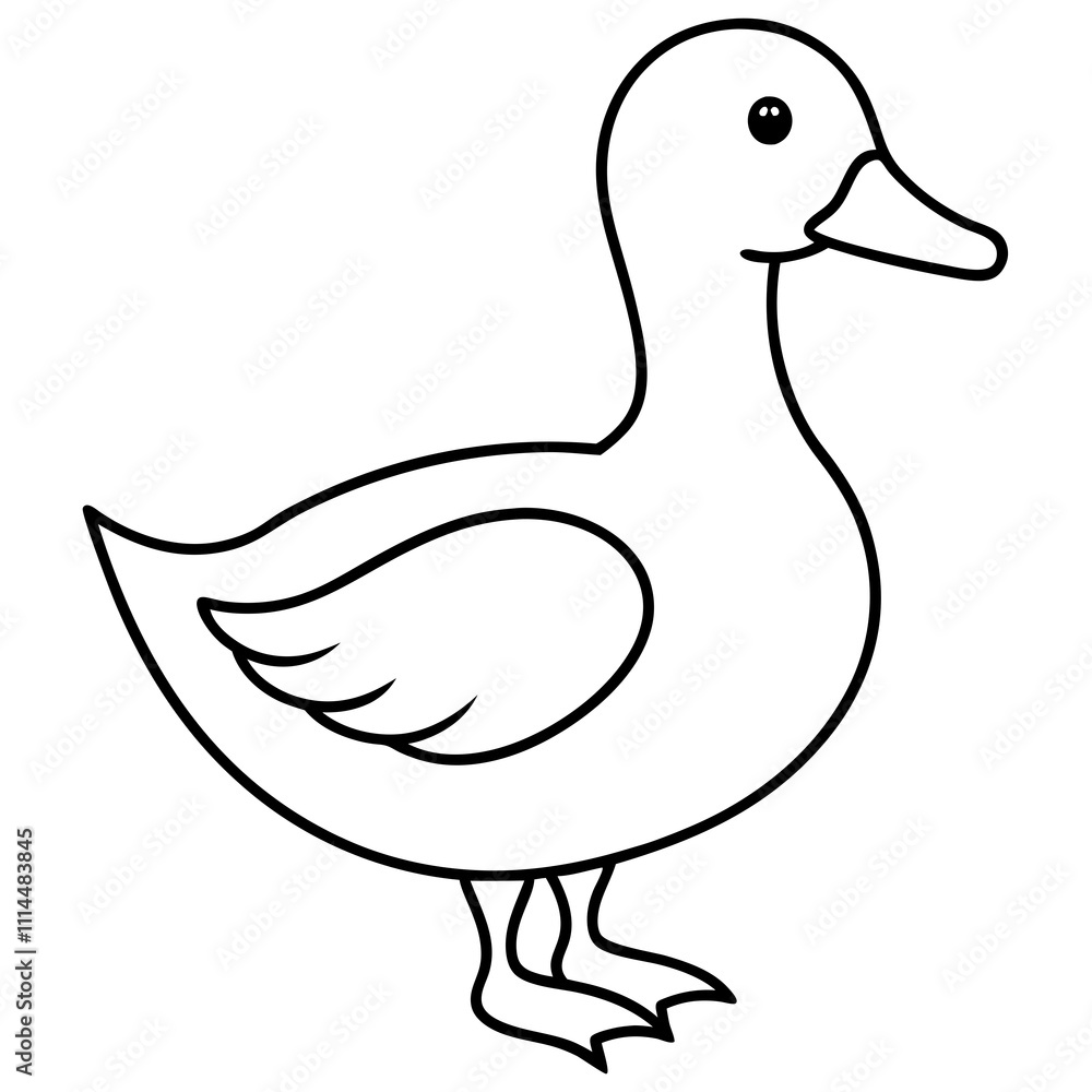 Obraz premium Duck. Duck icon. Vector