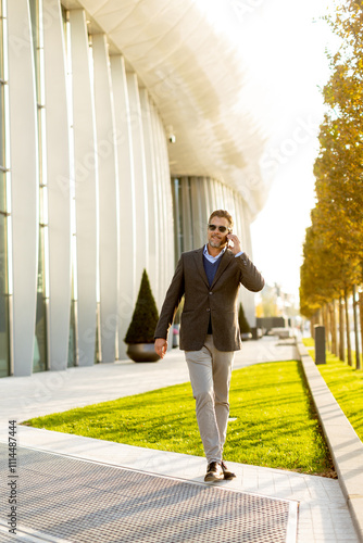 Professional man walking co...