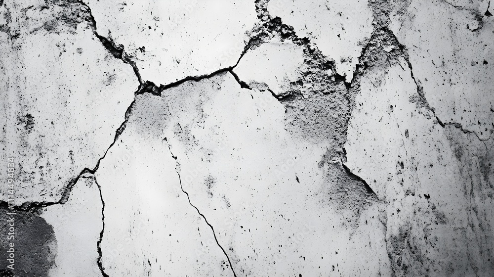 Obraz premium A rough and gritty abstract background of weathered concrete with subtle cracks and stains.
