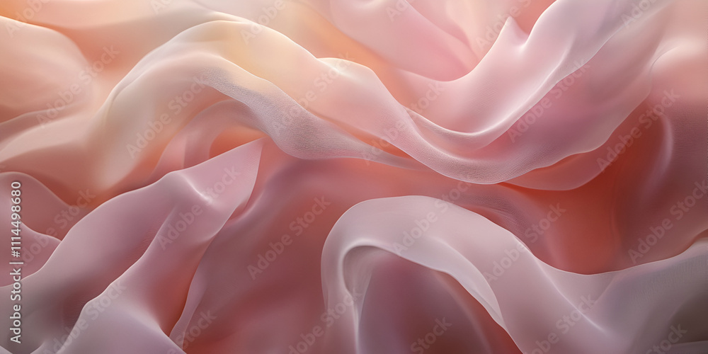 Peach and Rose Silk Drape Peach and Rose Silk Drape