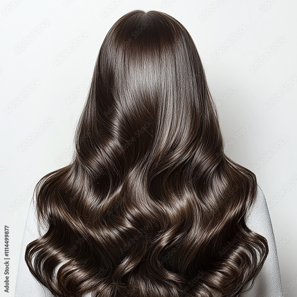 Fototapeta premium long hair isolated on white background